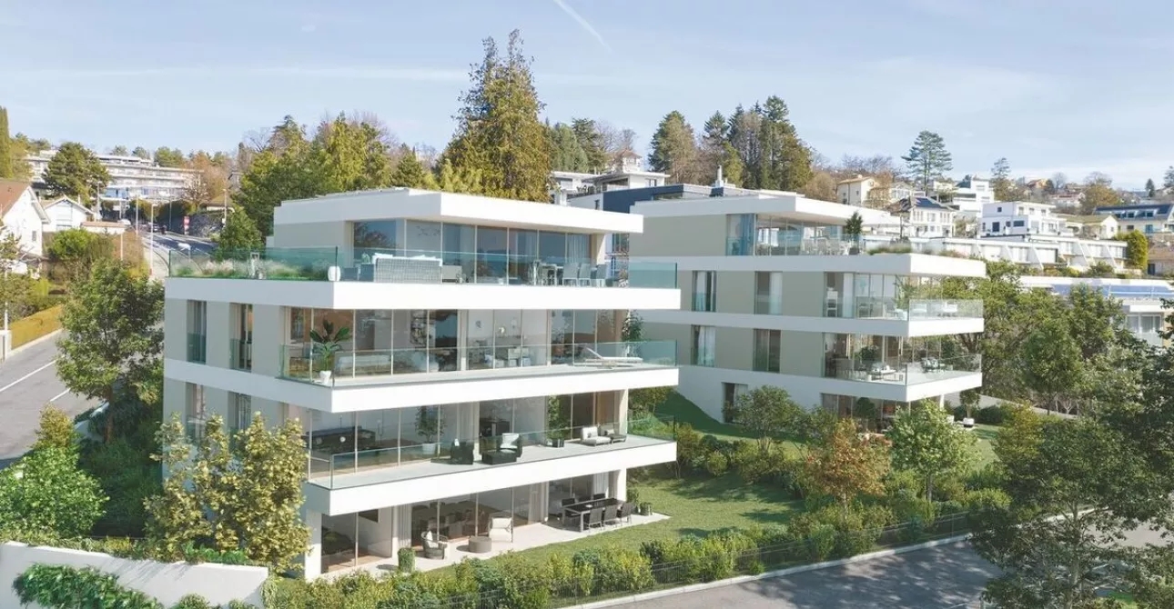 8 appartements de haut standing à Pully avec une superbe vue sur le Léman