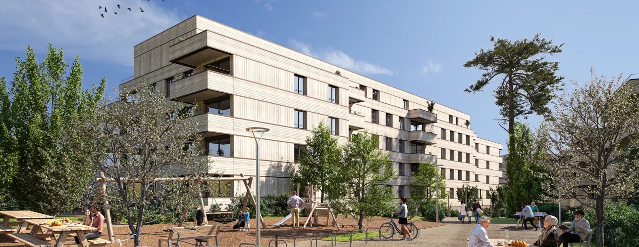 bonacasa living crissier - 63 appartements neufs de 2.5 à 4.5 pièces à louer à Crissier dans un lieu de vie pensée pour aujourd’hui et demain